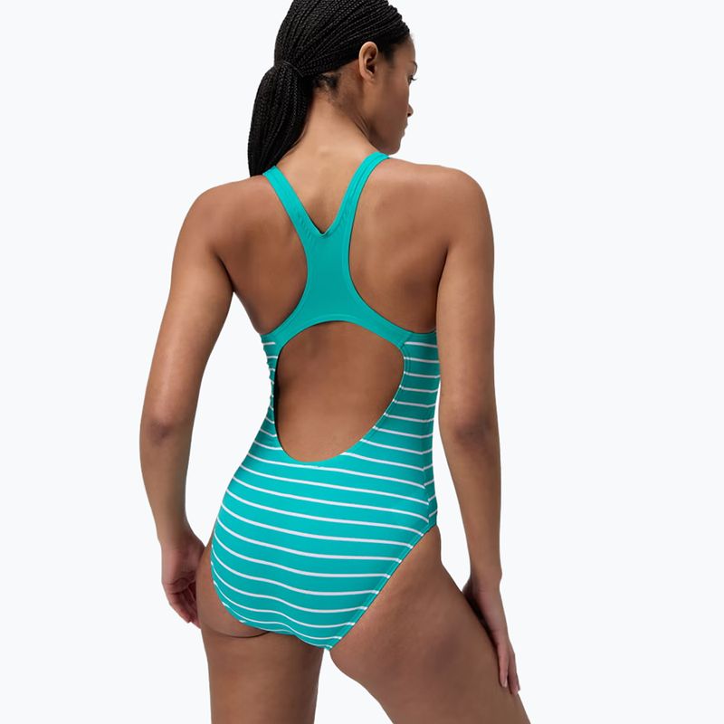 Dámské jednodílné plavky Speedo Eco Endurance+ Printed Medalist turquoise gem 3