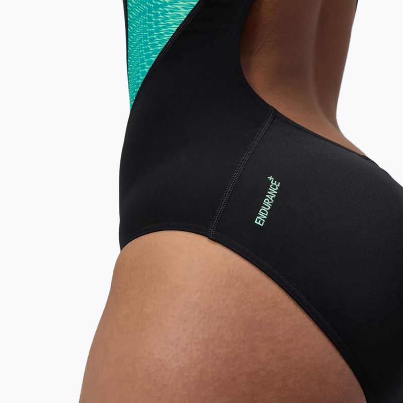 Dámské jednodílné plavky Speedo Placement Laneback turquoise gem 7