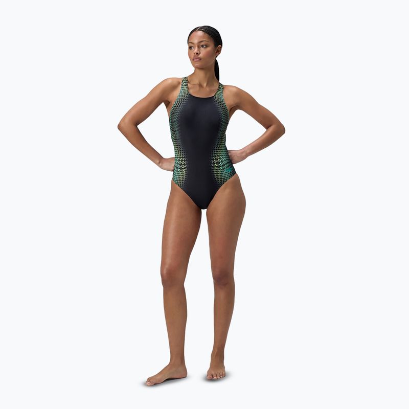 Dámské jednodílné plavky Speedo Digital Printed Medalist turquoise gem 2