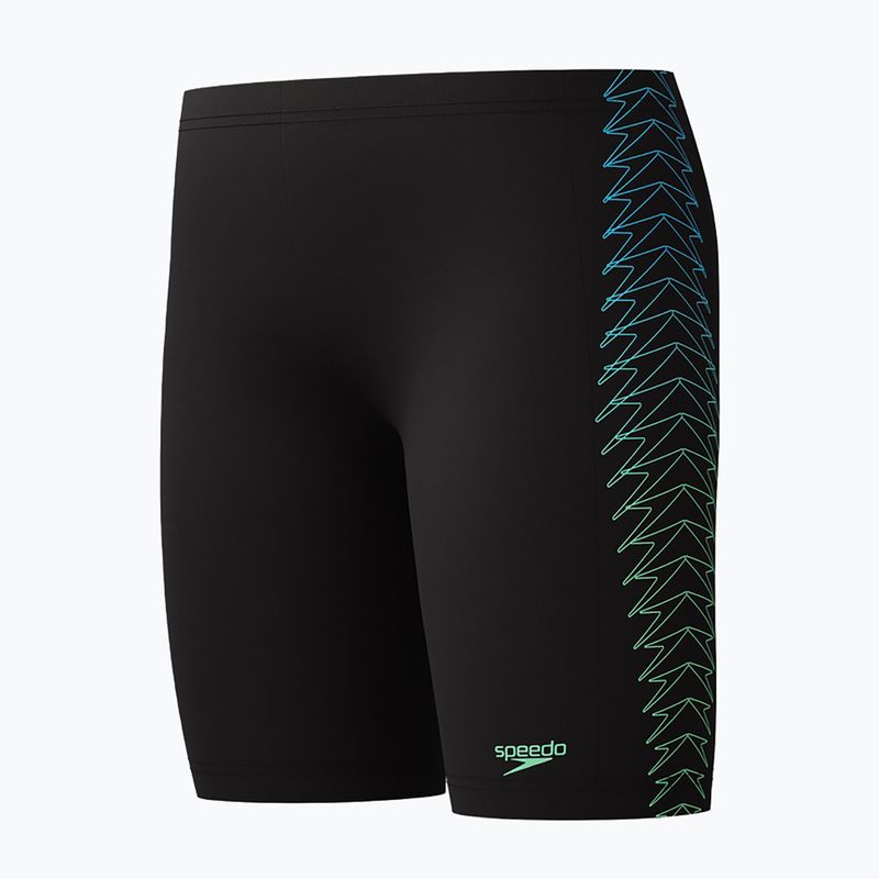 Dětské plavecké jammery Speedo Plastisol Placement Jammer black/alfalfa green 3