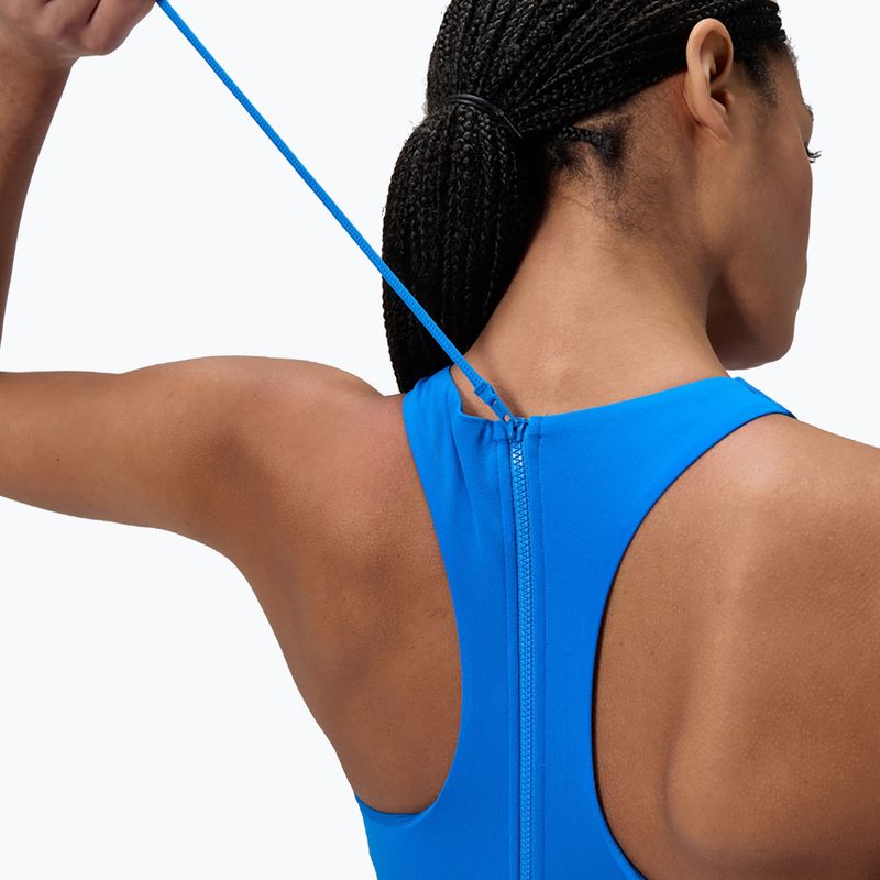 Dámské jednodílné plavky Speedo Racer Zip with Built in Swim Bra lagoon blue 5
