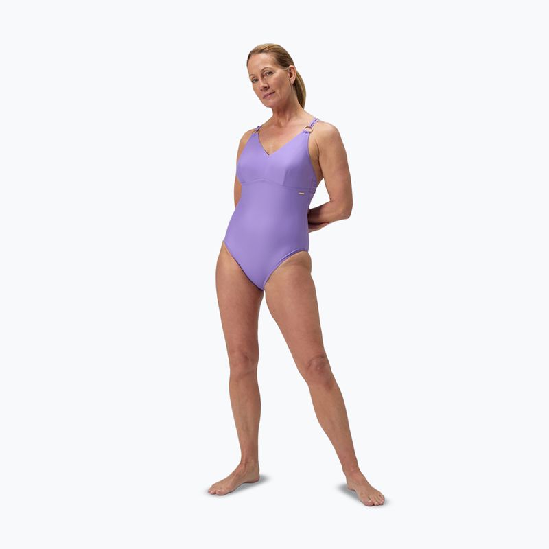 Dámské jednodílné plavkyr Speedo Shaping Strappy purple mist 2