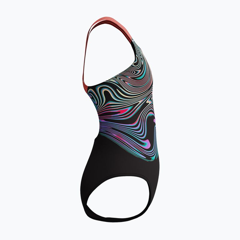 Dětský jednocestný plavkový úbor Speedo Digital Placement Powerback neon korálový 4