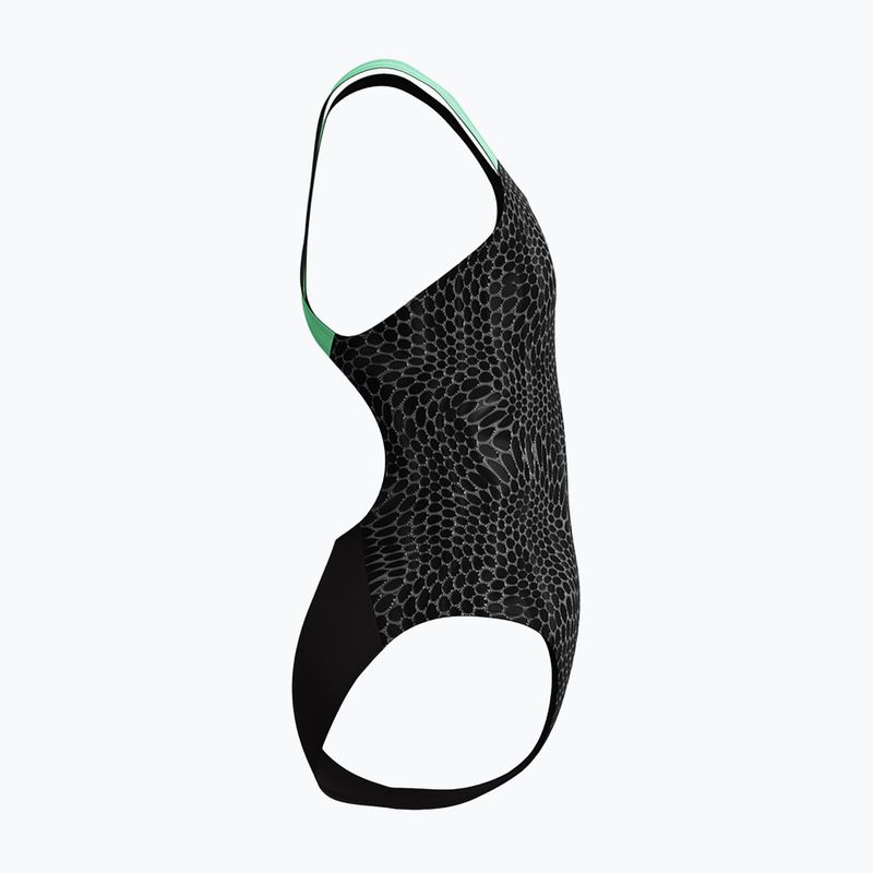 Dětské jednodílné plavky Speedo Allover Pwerbackback black/alfalfa green 4