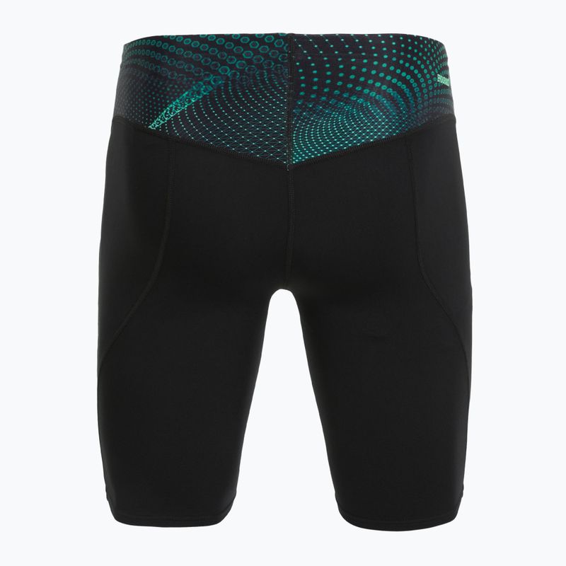 Pánské plavecké jammery Speedo Endurance+ Max Compression Jammer black/turquoise gem 2
