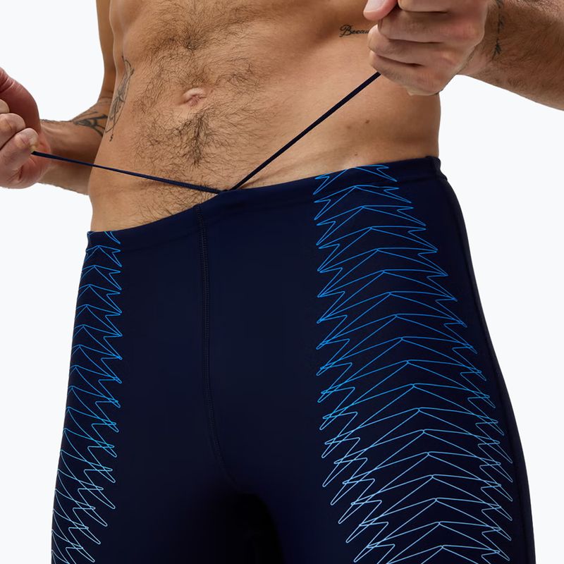 Pánské plavecké jammery Speedo Duo Logo Print Mid Jammer navy/sugar blue 5