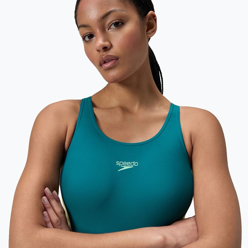 Dámské jednodílné plavky Speedo Colourblock 2.0 deep emerald 5