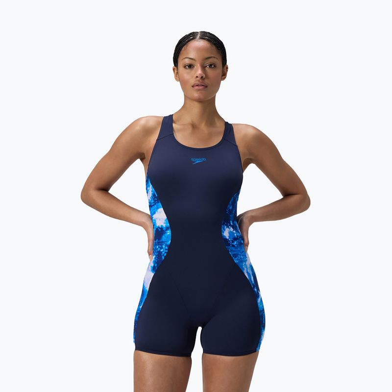 Jednodílné plavky Speedo Digital Printed Legsuit peacoat