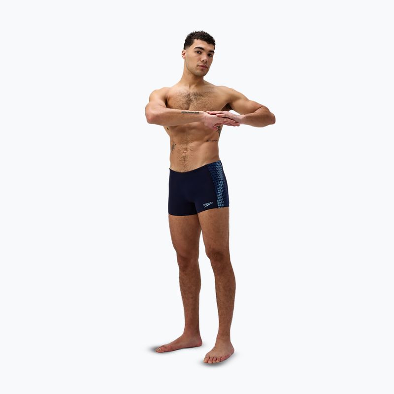 Pánské plavecké boxerky Speedo Endurance+ Tech Panel Aquashort navy/sugar blue 2