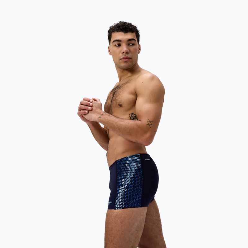 Pánské plavecké boxerky Speedo Endurance+ Tech Panel Aquashort navy/sugar blue 4
