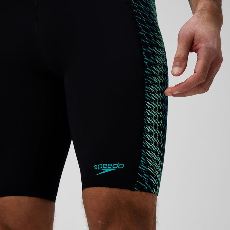 Pánské plavecké jammery Speedo Endurance+ Tech Panel Jammer black/turquoise gem 6