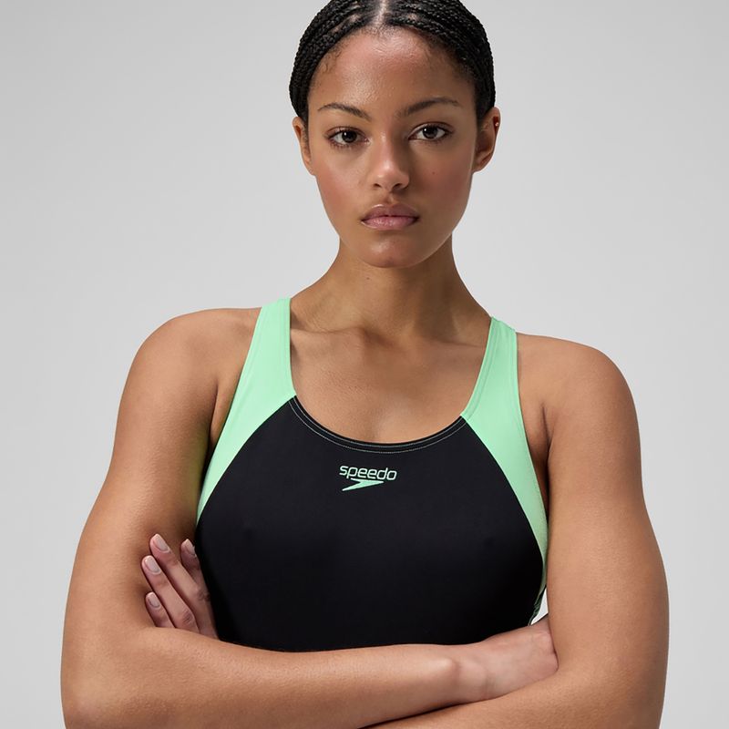 Dámské jednodílné plavky Speedo HyperBoom Splice Racerback alfalfa green 5