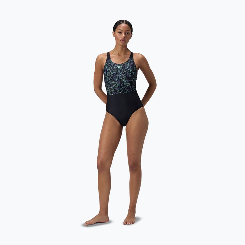 Dámské jednodílné plavky Speedo HyperBoom Placement Muscleback alfalfa green 2