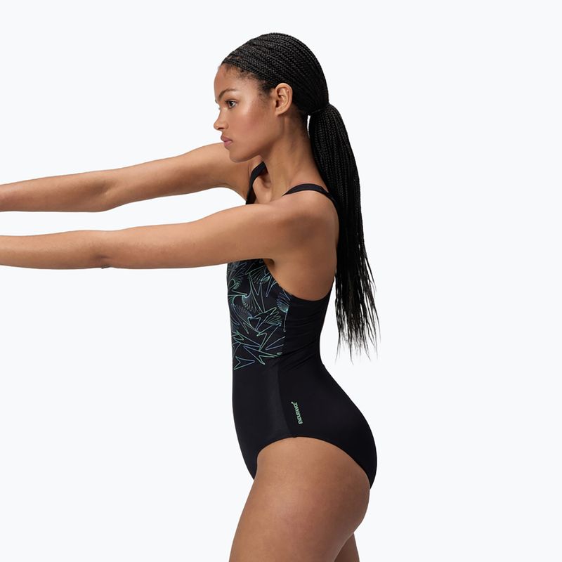 Dámské jednodílné plavky Speedo HyperBoom Placement Muscleback alfalfa green 4