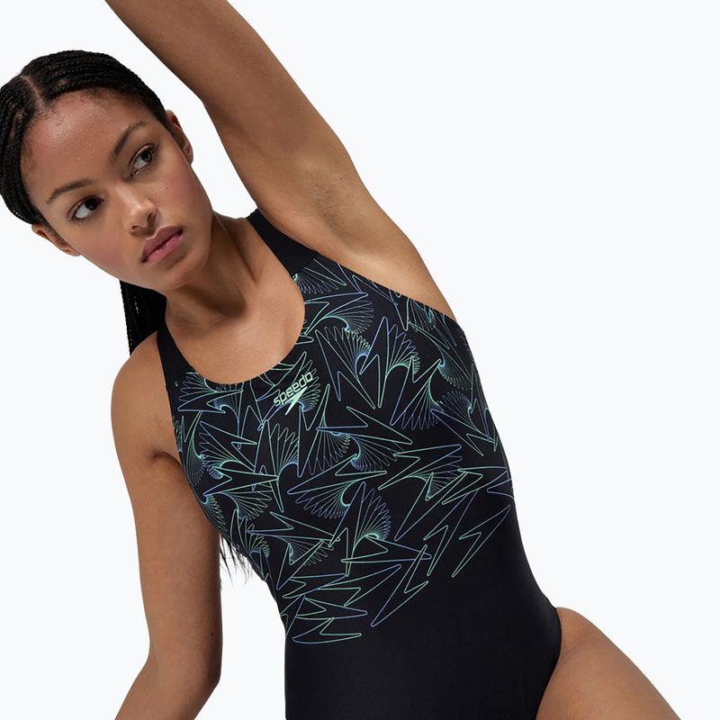 Dámské jednodílné plavky Speedo HyperBoom Placement Muscleback alfalfa green 5