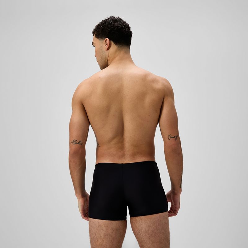 Pánské plavecké boxerky Speedo Medley Logo Aquashort black/alfalfa green 3