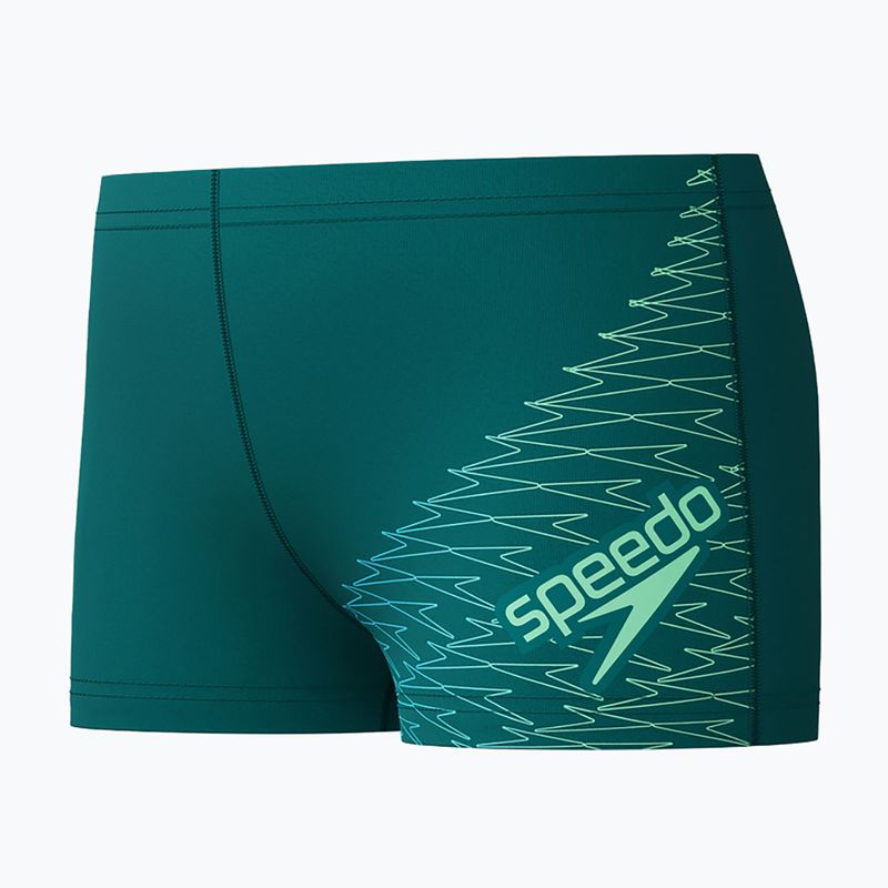 Dětské plavecké boxerky Speedo Medley Logo Aquashort deep emerald/alfalfa green 3