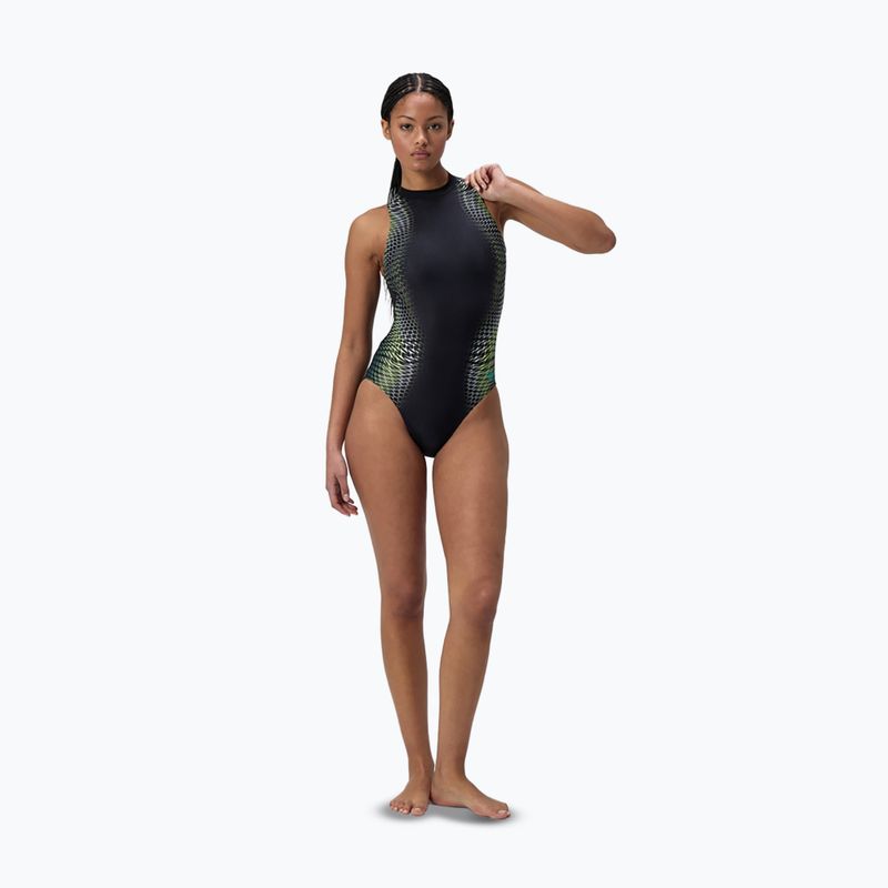Dámské jednodílné plavky Speedo Printed Hydrasuit turquiose gem 2