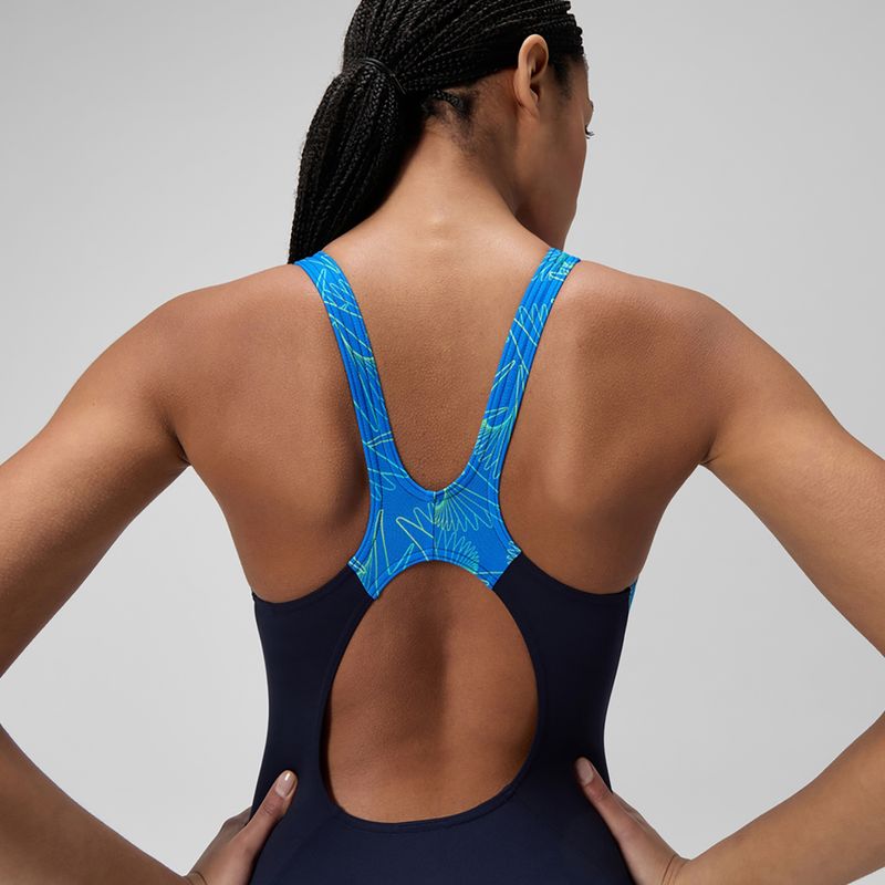 Dámské jednodílné plavky Speedo HyperBoom Splice Muscleback lagoon blue 7
