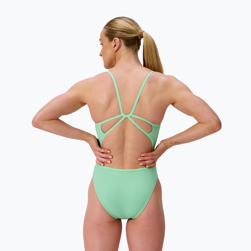 Dámské jednodílné plavky Speedo FL Solid Web Back alfalfa green 2