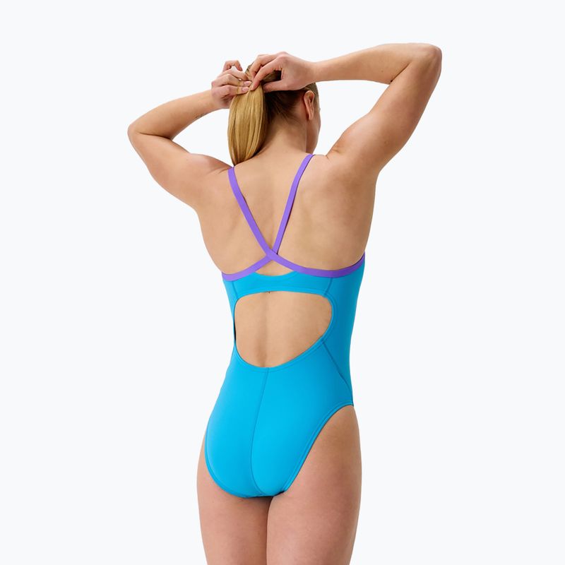 Dámské jednodílné plavky Speedo FL Solid Flyback 2.0 picton blue/indigo glow 2