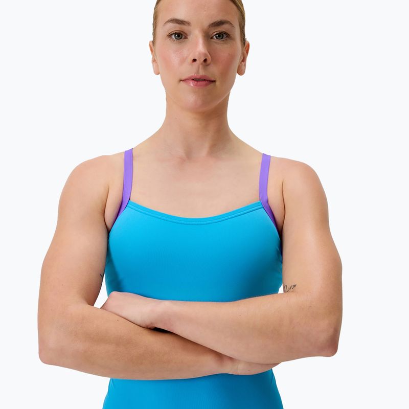 Dámské jednodílné plavky Speedo FL Solid Flyback 2.0 picton blue/indigo glow 4