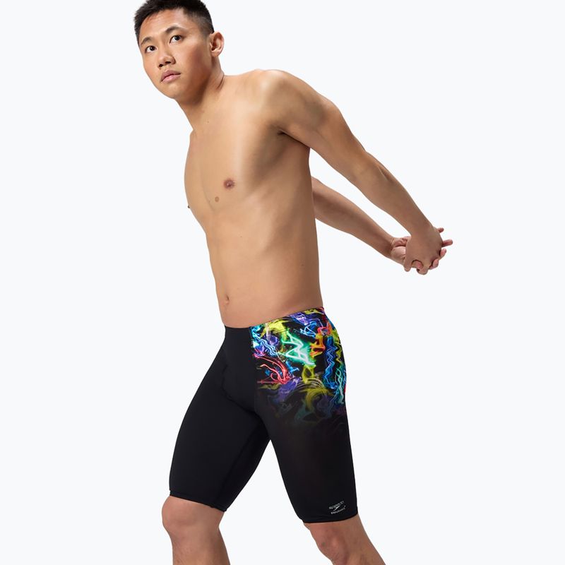 Pánské plavecké jammery Speedo Placement Printed static volta/black 4