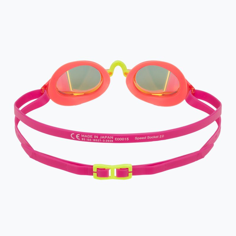 Plavecké brýle Speedo Fastskin Speedsocket 2 Mirror neon melon/vermillion/gold mirror 4