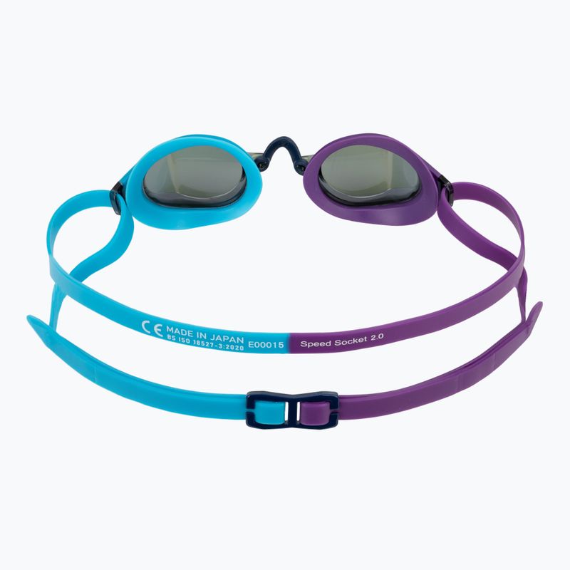 Plavecké brýle Speedo Fastskin Speedsocket 2 Mirror mayan blue/galaxy grape/smoke/iris mirror 4