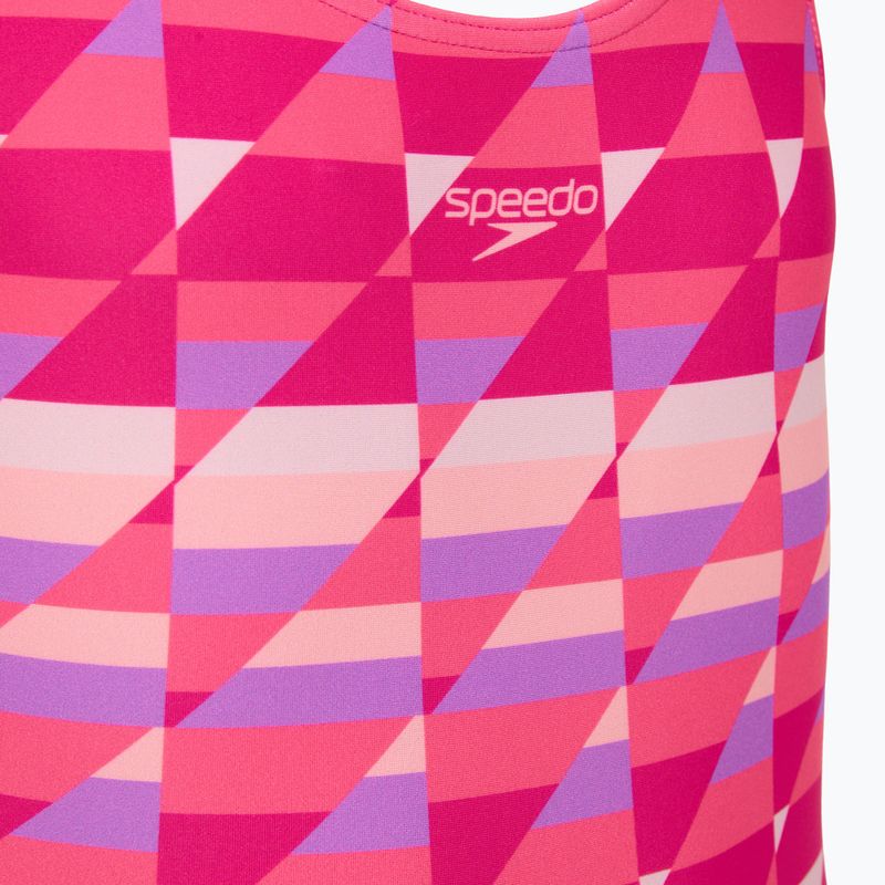 Dětské jednodílné plavky Speedo Digital Placement Splashback pink/glassy pink 3