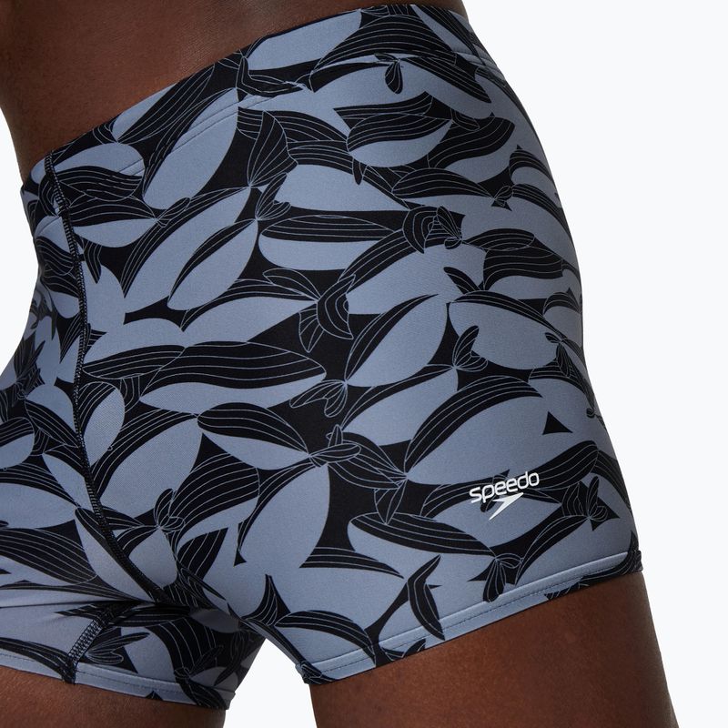 Pánské plavecké boxerky Speedo Print Beachstar Square Leg Anthracite/Coin Grey 4