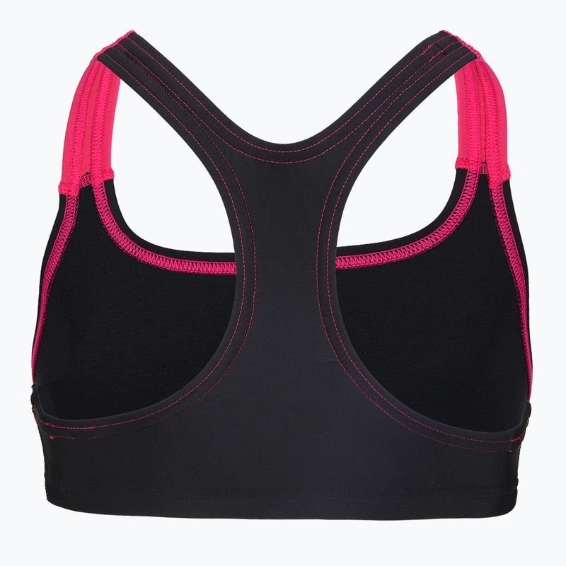 Dvoudílné dětské plavky Speedo Medley Logo Racerback 2pc anthracite/pink 4