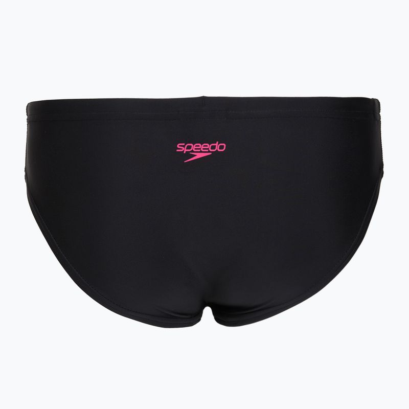 Dvoudílné dětské plavky Speedo Medley Logo Racerback 2pc anthracite/pink 7