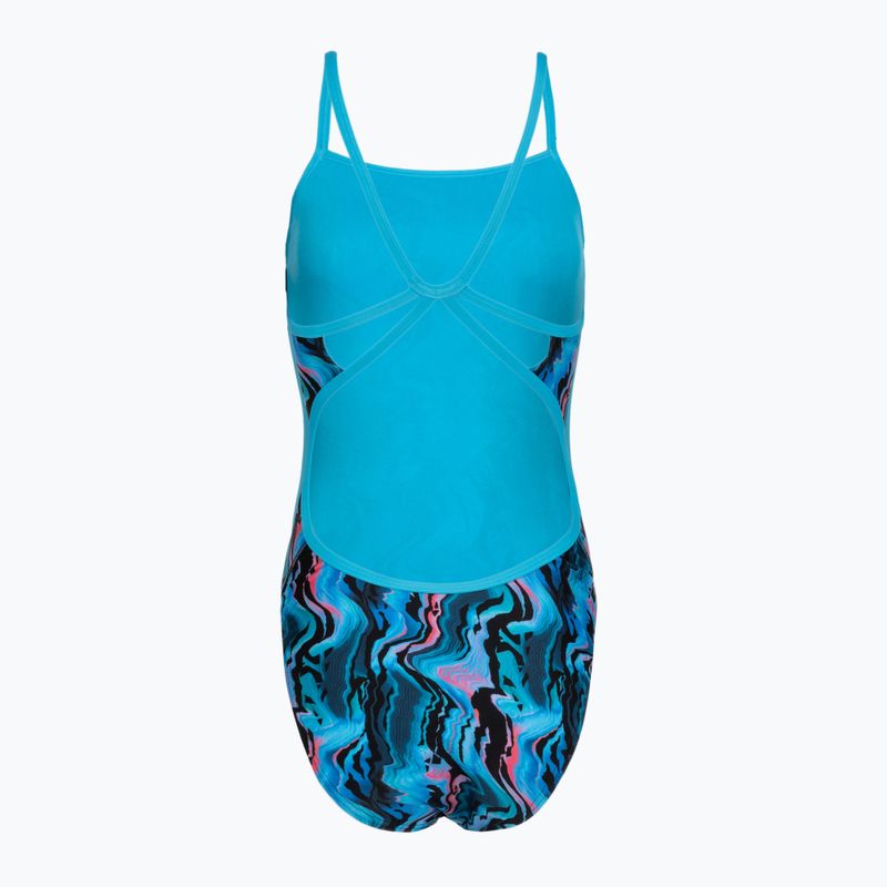 Dámské jednodílné plavky Speedo Printed Web Back canyon ombre/black 2