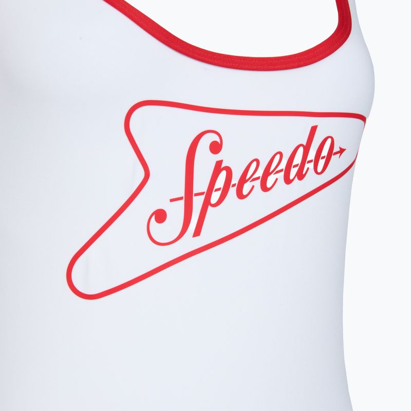 Dámské jednodílné plavky Speedo Solid Bound Scoop high risk red/bright white 3