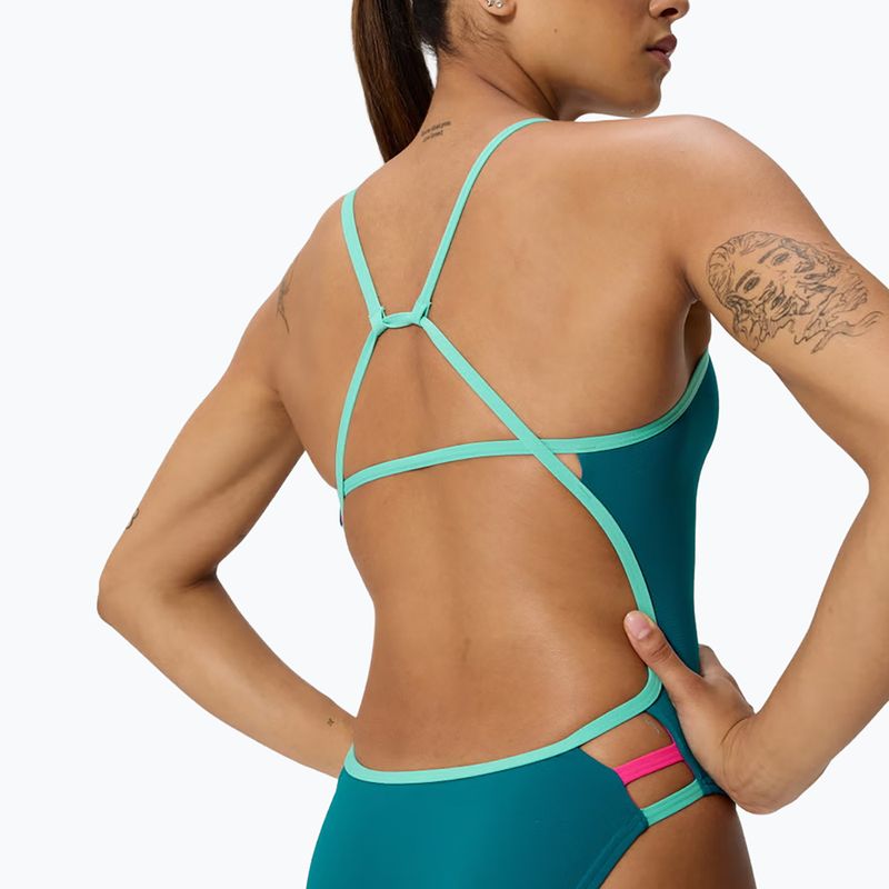 Dámské jednodílné plavky Speedo Solid Tri peacock 4