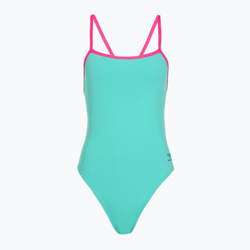 Dámské jednodílné plavky Speedo Solid Tri aqua breeze