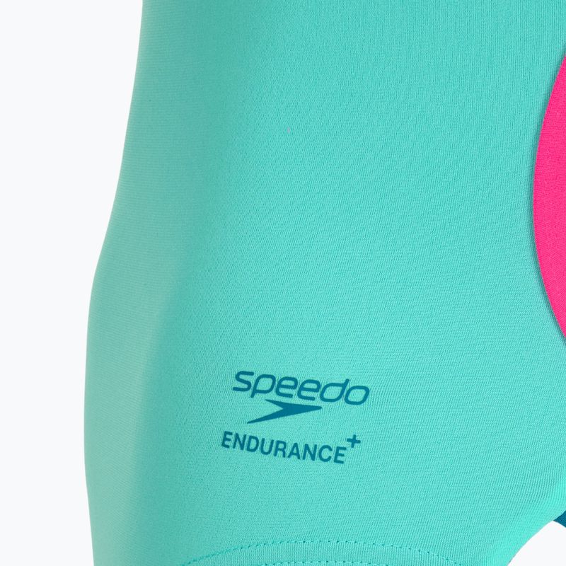 Dámské jednodílné plavky Speedo Solid Tri aqua breeze 3
