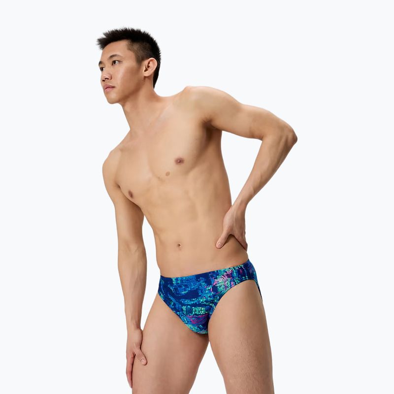 Pánské plavecké boxerky Speedo Printed Brief pixel pool/navy 3