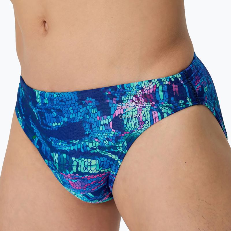 Pánské plavecké boxerky Speedo Printed Brief pixel pool/navy 4