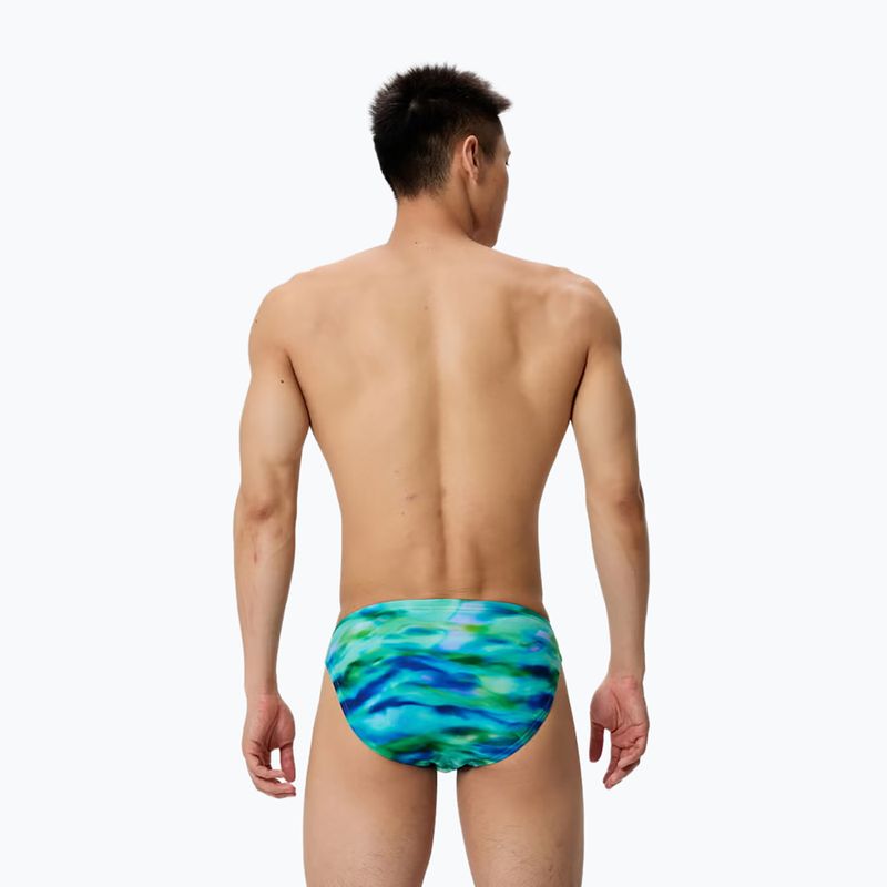 Pánské plavecké boxerky Speedo Printed Brief sunset grove/green 2