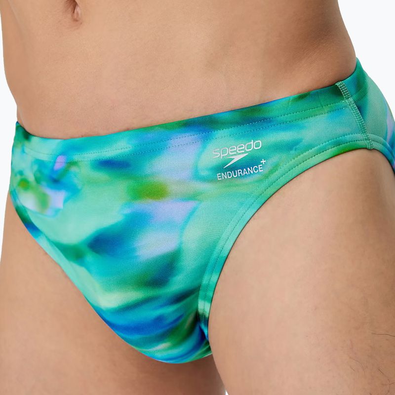 Pánské plavecké boxerky Speedo Printed Brief sunset grove/green 4