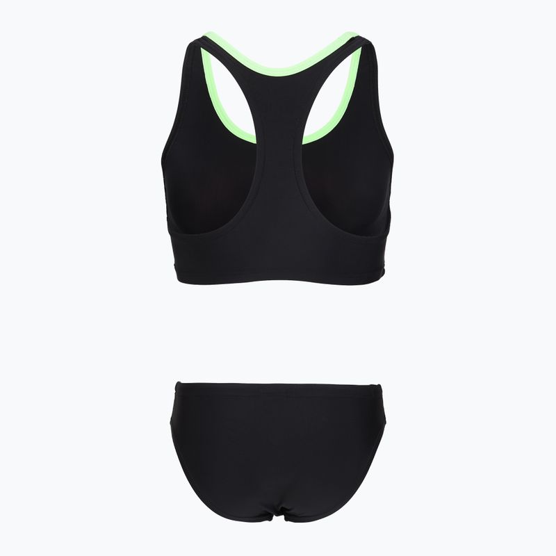 Dvoudílné dámské plavky Speedo Placement Raceback 2pc anthracite/clover 2