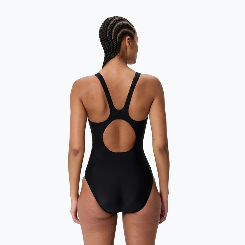 Dámské jednodílné plavky Speedo Placement Muscleback anthracite/clover 2