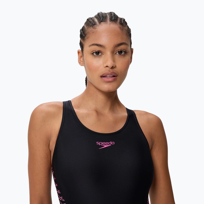Dámské jednodílné plavky Speedo Placement Muscleback anthracite/clover 4
