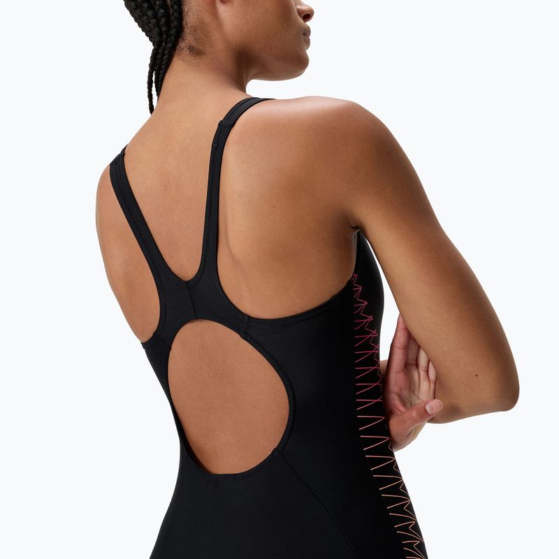 Dámské jednodílné plavky Speedo Placement Muscleback anthracite/clover 5