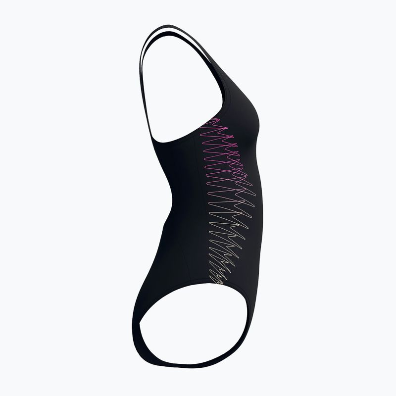 Dámské jednodílné plavky Speedo Placement Muscleback anthracite/clover 9