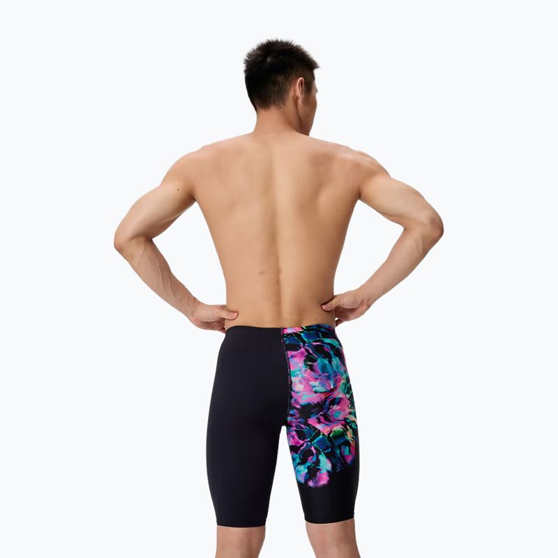 Pánské plavky Speedo Placement Aquashort glitchy garden/black 2