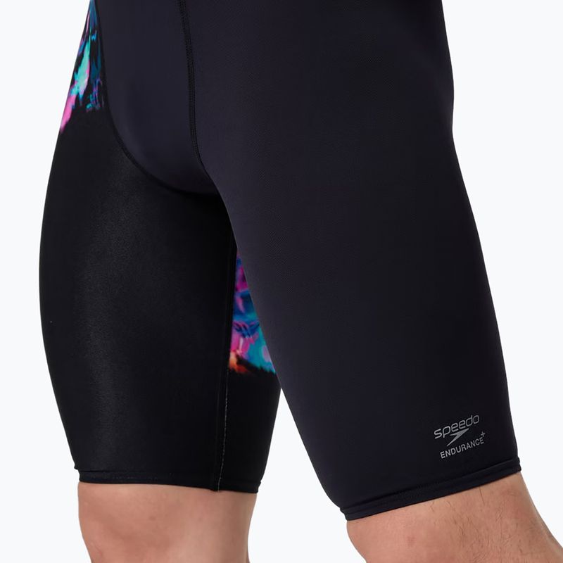 Pánské plavky Speedo Placement Aquashort glitchy garden/black 6