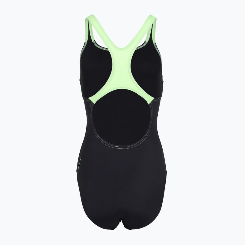 Dámské jednodílné plavky Speedo Medley Logo Medalist anthracite/clover 2